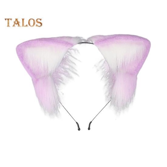 Japanese Style Headband Plush Cat Ear Decor Hair Hoop Gift Making Brightly Colored Dressing Prop Hair Accessories