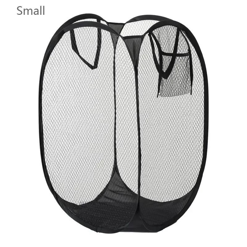 2025 New Large Capacity Foldable Laundry Basket Dirty Clothes Mesh Storage Basket For Home Dormitory Use Plastic Clothes Hamper as shows 1060₽