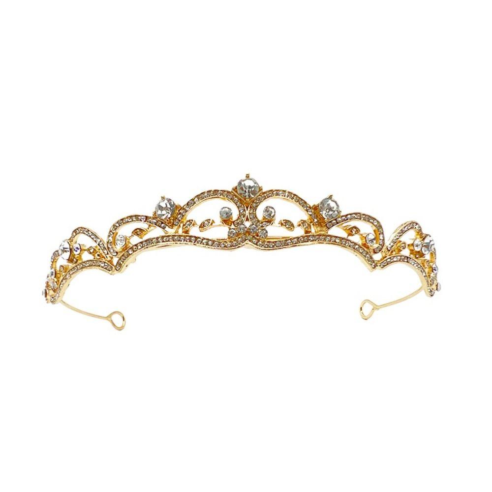 Stage Shiny Exquisite Women Luxury Tiara Rhinestone Diadem Princess Baroque Crown Bridal Jewelry