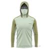 SIMMS T-shirt da pesca felpa con cappuccio manica lunga maschera integrata abbigliamento protezione solare outdoor UPF50 + con cappuccio e maschera