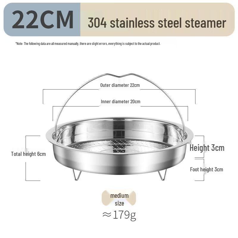 

304 Stainless Steel Steamer Basket with Handle