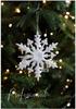 11CM Glitter Snowflake Christmas Tree Ornaments - Boxed Decorative Accessories