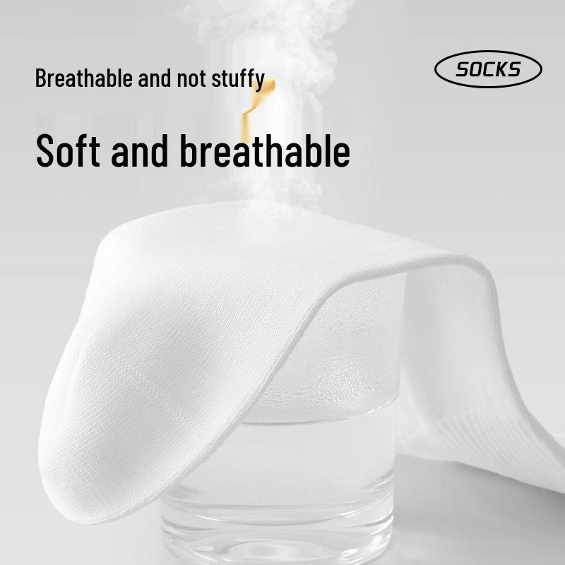 Unisex Disposable Anti-Odor Travel Socks, No-Wash, Mid-Calf Length for Autumn and Winter