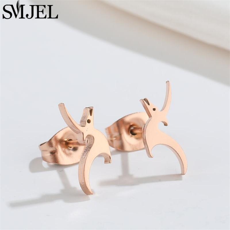 Cartoon Animal Design Dinosaur Stud Earrings for Girls Daily Jewelry Funny Tyrannosaurus Earings Mini Ear Jewelry Party Gifts