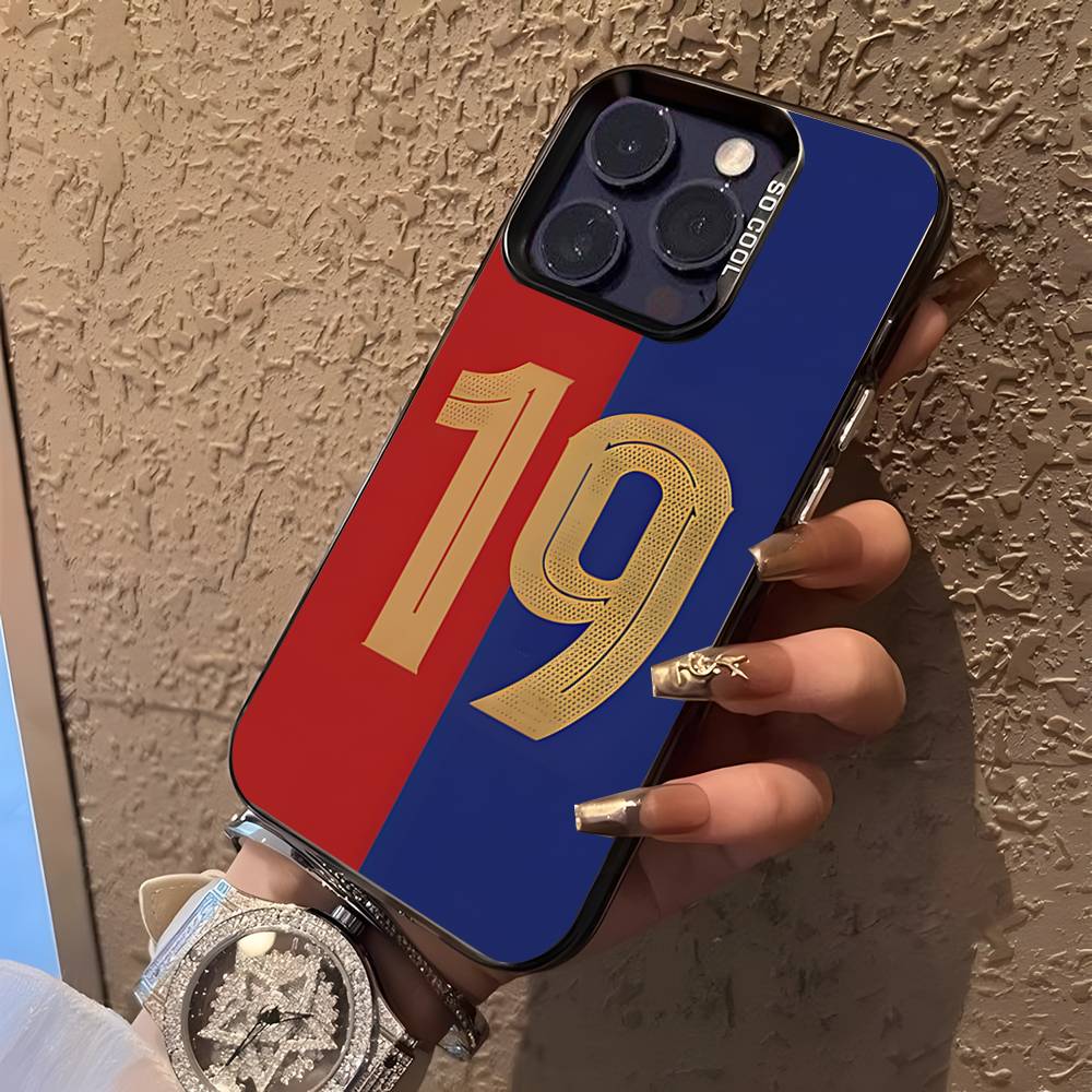 No.19 Football L-Lamine Y-Yamals Phone Case For iPhone 16,15,14,13,12,Pro,XS,Max,Plus,Mini,SE Black Candy Matte Shockproof Cover