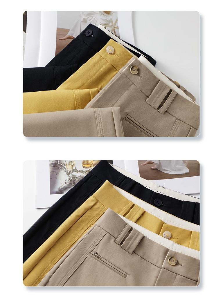 Women's Khaki Summer 2025 Loose Wide-Leg Casual Pants