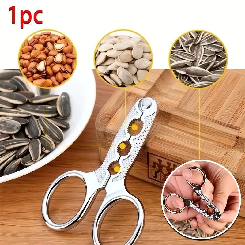 1pcs Multifunctional Dry Fruit Pliers Melon Seeds Peanuts Pine Nuts Sheller Non-Slip Energy-Saving Household Nuts Shelling Tool