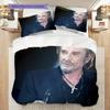 Biancheria da letto La Leggenda di Johnny Hallyday, copripiumino, federa, decorazione per la casa, regalo di compleanno (1 * copripiumino+2 * federe, senza imbottitura)