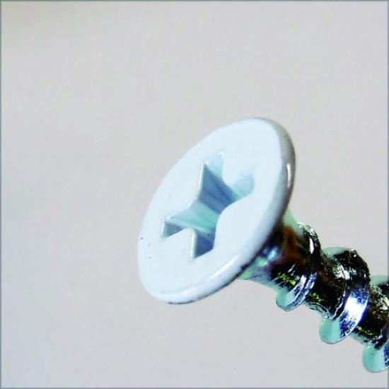 DAIDOHANT Lightweight Ceiling White Head Diameter X Length L 20mm of 10176777 Screws, (Nominal D) 3.0 (Bell Head) [Iron/Zinc Plated] (Pack 300)