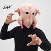 Soft Latex Animal Head Mask Halloween Mask, Realistic Turkey Shape, Breathable Full Unique Thanksgiving Day Costume Cover, for Party Dress Up Cosplay