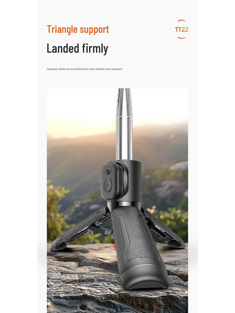 Diudiu Portable Mini Selfie Stick: Travel Tripod & Bluetooth Phone Holder for Live Streaming