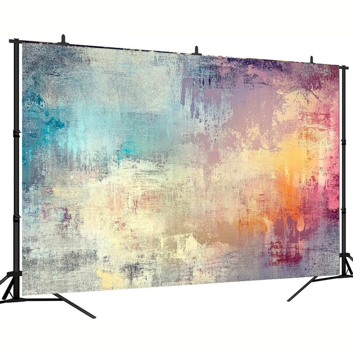 2D plane 1 piece of vibrant abstract graffiti wall background suitable for celebration events (as the picture,100x150cm)