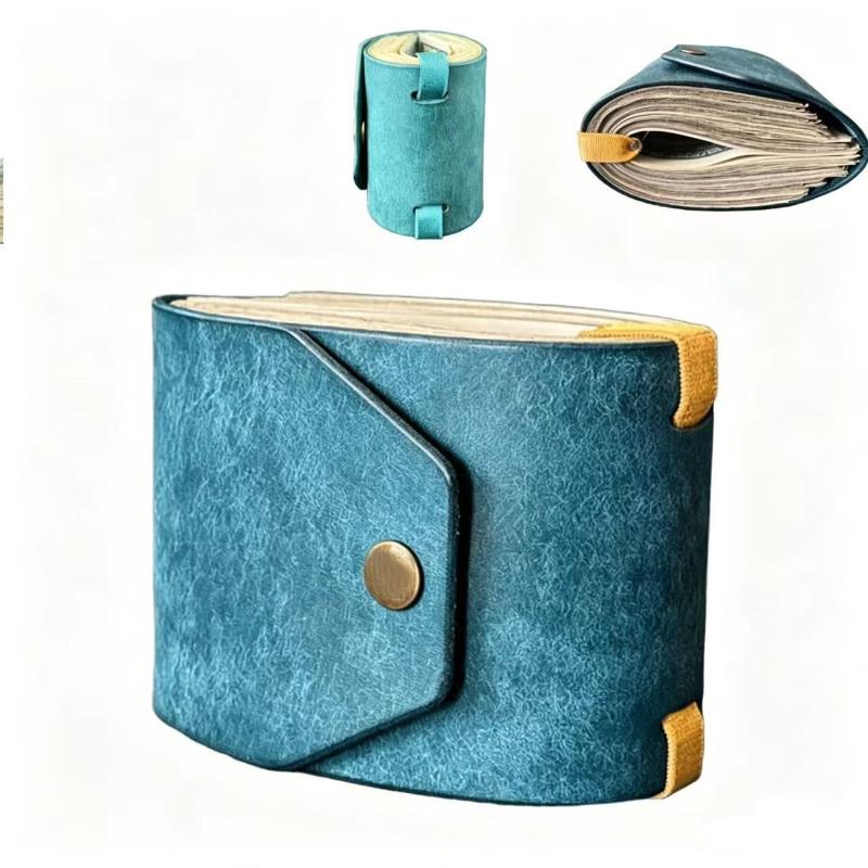 1Pcs Pu Leather Wallet / Money Wrapper Quick-Access Cash Holder Organizer Clip Bill Holder Storage Pouch Pocket Wallet