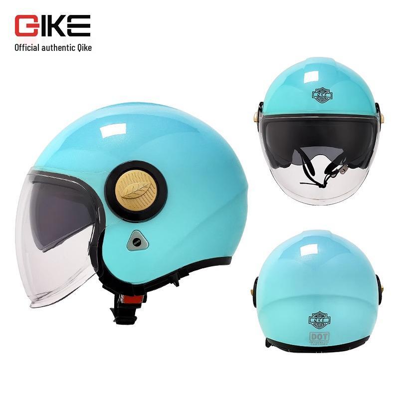 Men's Retro Motorcycle Helmet, 3C Certified, All-Season, Autumn/Winter, Half Helmet for Electric Vehicles