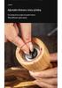 Acacia & Oak Pepper Mill Set: Solid Wood Grinder for Sea Salt & Black Pepper