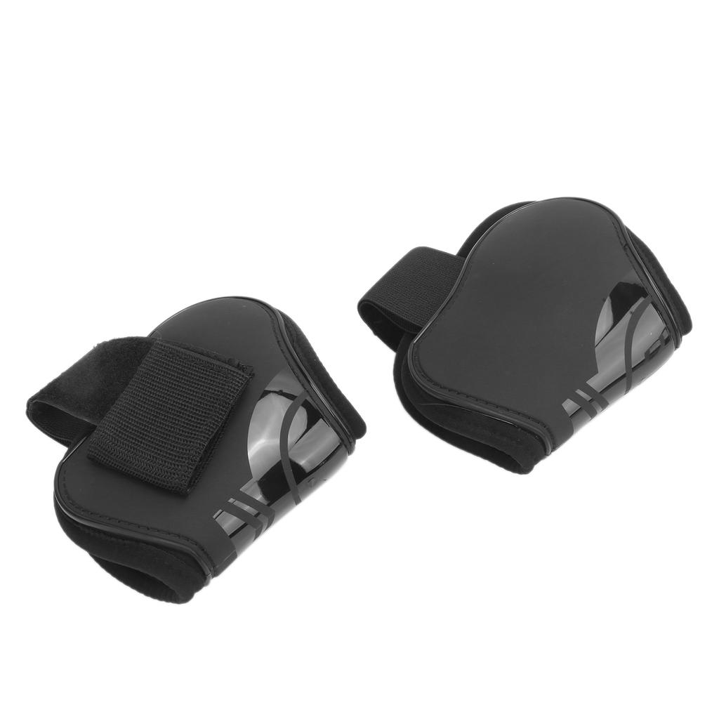 4pcs Horse Tendon Boots Protective Lightweight and Adjustable Boots for Horse JumpingBlack Set of 2