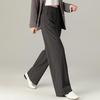 Women's 2024 Autumn High-Waist Wide-Leg Draped Trousers