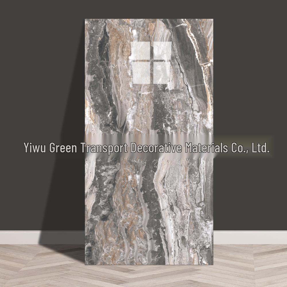 Waterproof Marble Imitation Tile Wall Sticker for Kitchen Renovation - Oil & Moisture Resistant, Self-Adhesive Decor.
