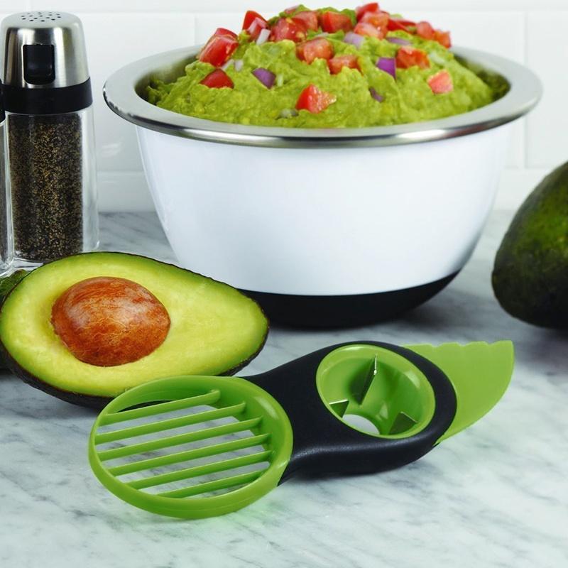 Kitchen Tool 3-in-1 Avocado Slicer Splits Fruit Pits Home Slices Household