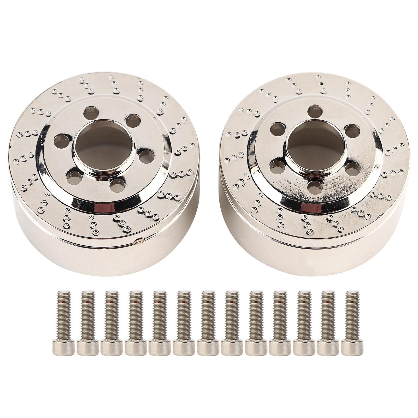 

2pcs RC Wheel Weight Stainless Steel Universal 2.2inch Counterweight Accessory