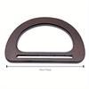 2pcs Shaped Wooden Bag Handles Many Colors Replacement Accessories for Handbags DIY Craft Supplies.
