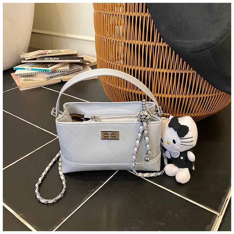 IELGY Ladies Messenger Bag Fashionable All-Match Portable Diamond Square Bag