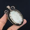 Moonstone 999 Copper Wire Wrapped Pendant, Handmade Gemstone Pendant, Gift For Mom Antique Jewelry