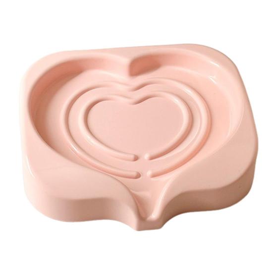 

Держатель для мыльницы с быстросохнущим дизайном, противоскользящим основанием, функциональный держатель для мыла, пластиковая мыльница, декор для ванной розовый