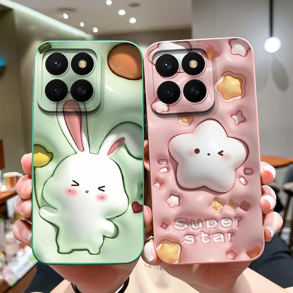 Hülle Für Huawei Honor X8c 7S 10i 20 20e 30 30S 50 50SE 60SE 70 Lite Pro Plus Hübsche Bunte Blume Flüssig Silikon Anti Rutsch Gehäuse Für Huawei Hülle