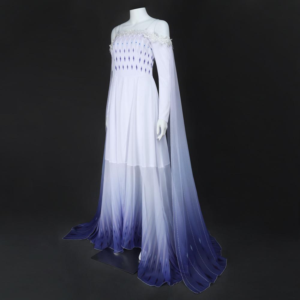 Cosplay Frozen 1 Princess Elsa Dress COS Dress Elsa gradual change mesh dress Halloween stage show