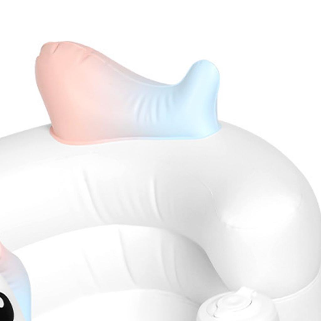 Baby Chair Inflatable Cute Animal Pattern Large Base PVC Soft Comfortable Inflatable Infant Chair