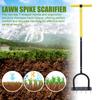 Yard Aerator Lawn Aerator Spikes Aerating Tool Ergonomic T-Handle Garden Scarifier With Wide Foot Plate For Landscaping Farming