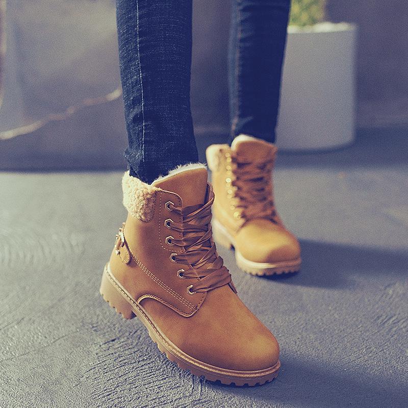 Otoño Invierno Martin Botas Mujer Botas de algodón Felpa Pantalones cortos  cálidos Botas Botín de tobillo comprar a buen precio — entrega gratuita,  reseñas reales con fotos — Joom