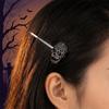 Spider Bangs Clip Black Halloween Hair Clips Creative Rhinestone Barrettes  Halloween Festival