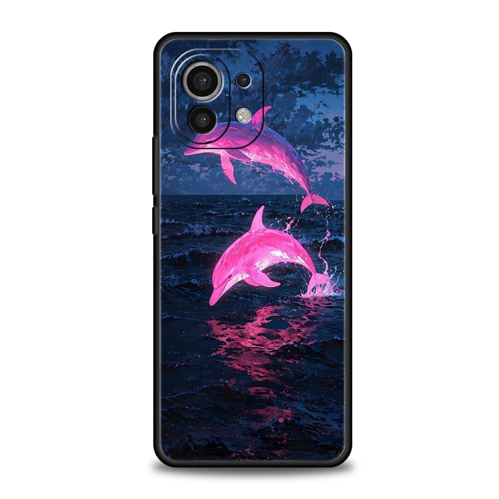 Ocean Dolphin Phone Case For Xiaomi 17 14 15 13 14T 13T 12T 11T Pro 12 11 Lite Poco X7 X5 X3 NFC F7 F6 Soft Cover