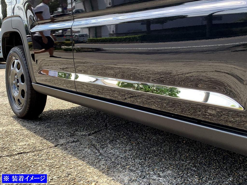 BRIGHTZ Finish Stainless Steel Side Door Moulds for Toyota Flair Crossover Fits and 50 Models Ultra-Mirror (4-Piece Set) MS92S/MS52S (SID-MOL-123) -