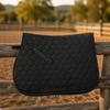 ShockAbsorbing Quilted Saddle Pad | Secure HookandLoop Straps, Contoured Pad, for Horse
