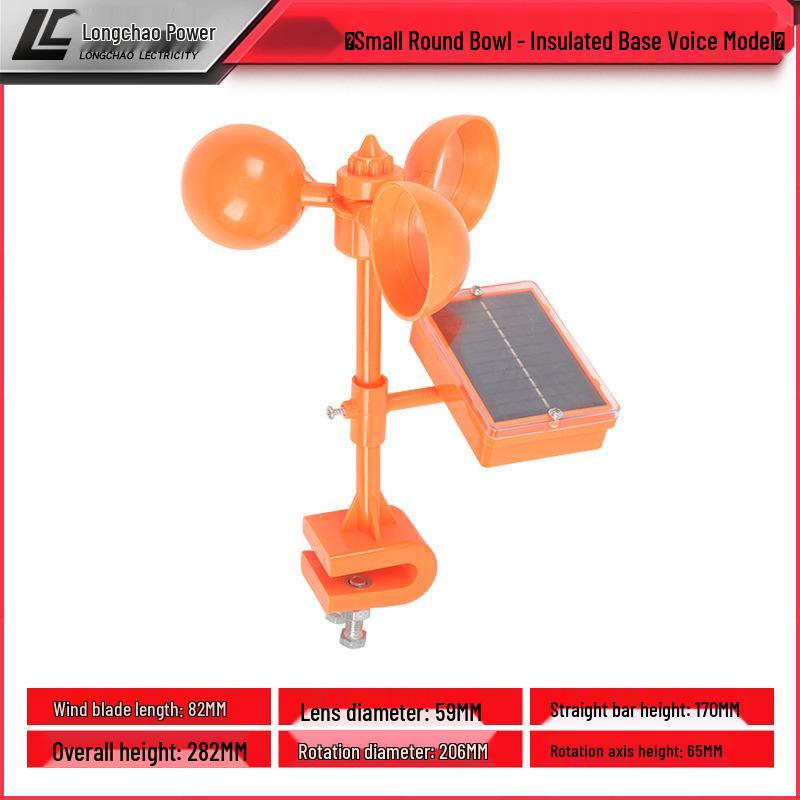 Solar Wind-Powered Bird Deterrent for Orchards and Farmland