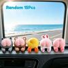 15Pcs Cute Animal Butt Shape Car Air Vent Decor Clips, Adorable Cartoon Animal Rear Design Auto Interior Ornaments, Multi Styles Car Vent Mounted Deco
