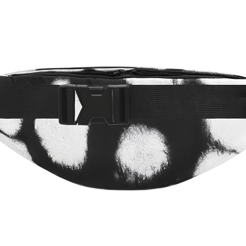 Nike Heritage Polyester Fanny Pack Regular Unisex Black White Casual DO6801-010