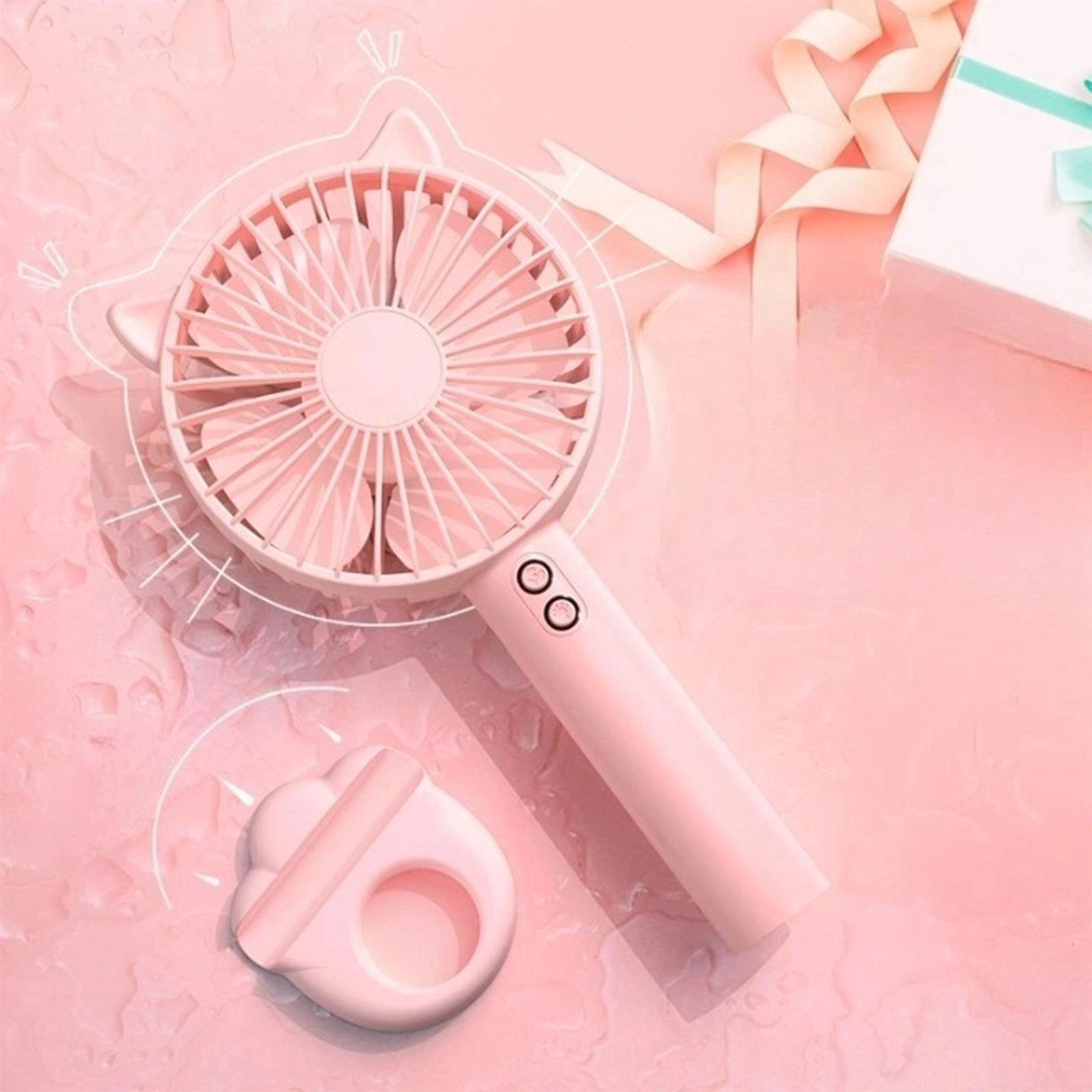 

Мини портативный вентилятор охлаждающий вентилятор ручной вентилятор персональный небольшой настольный вентилятор персональный кондиционер для спальни общежития настольный стол путешествия розовый