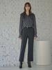 MAXZA Compact Wool Blend Straight Formal Slacks