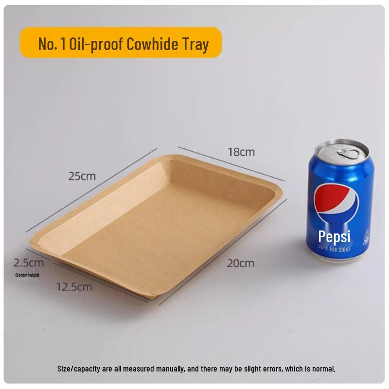 Saintbila Disposable Kraft Paper Serving Trays