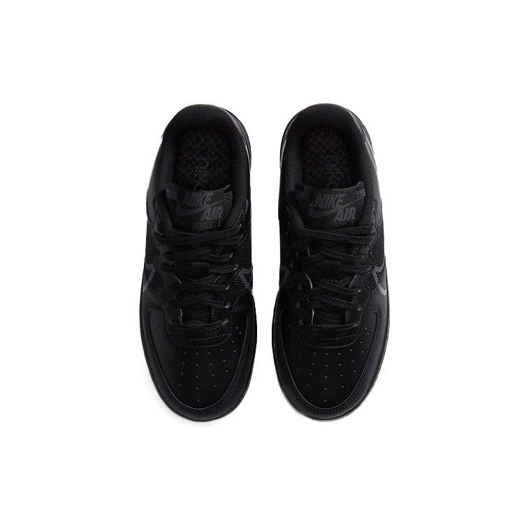 Nike Air Force 1 React PU Antiscivolo, Resistente all'Abrasione, Traspirante Scarpe da Skateboard Basse Nero Puro Unisex CD6960-003