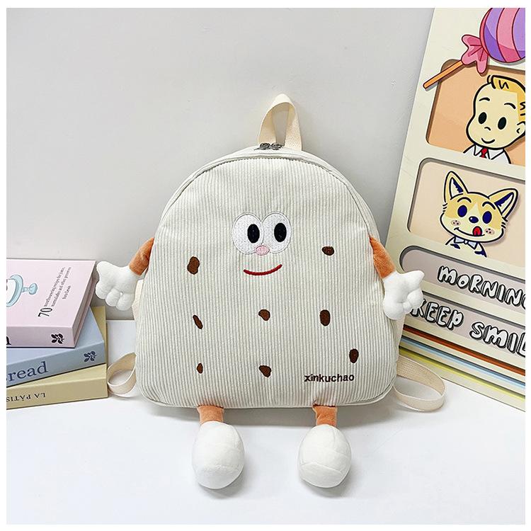 

Креативные персонализированные печенья детский рюкзак женский бархатный простой рюкзак с клапаном детский сад большая вместимость школьный рюкзак белый
