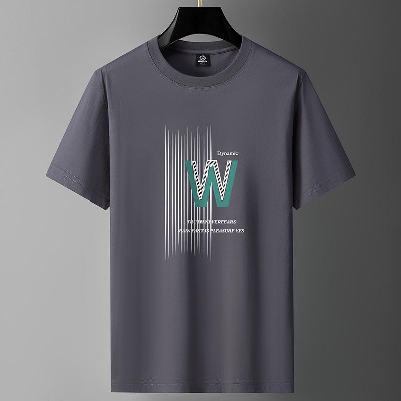 Men's Cotton Short-Sleeve Loose-Fit T-Shirt – Casual Handsome Style