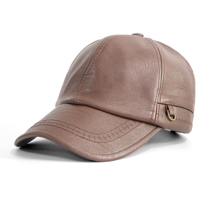 Spring Autumn PU Baseball Cap Men's Cap