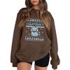 Women's Fashion Long-Sleeve Pullover Sweatshirt With Fun Movie-Themed Print