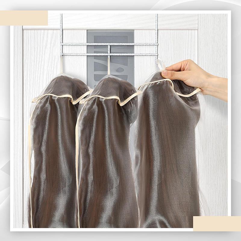 3 Stück Unisex Erwachsenen Perücke Staubbeutel Verstellbar mit Kordelzug Tragbarer Reiseorganizer zum Schutz der Perücke vor Schmutz Staub zum Verpacken