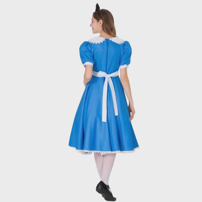 European & American Ladies' Halloween Alice Maid Cosplay & Stage Performance Dress